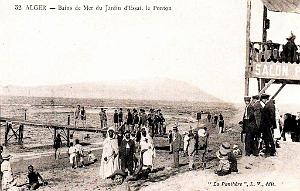 ALGER - BAINS DE MER DU JARDIN D'ESSAI - LE PONTON